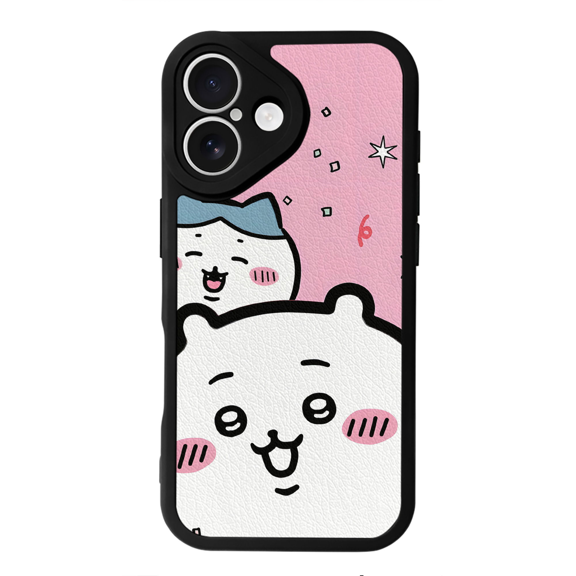 （画像用） ちいかわ Chii-kawa 【iPhone 16シリーズ対応】シリコンスマホケース（レザー調） 材質：シリコン